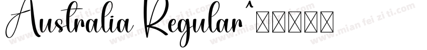 Australia Regular字体转换